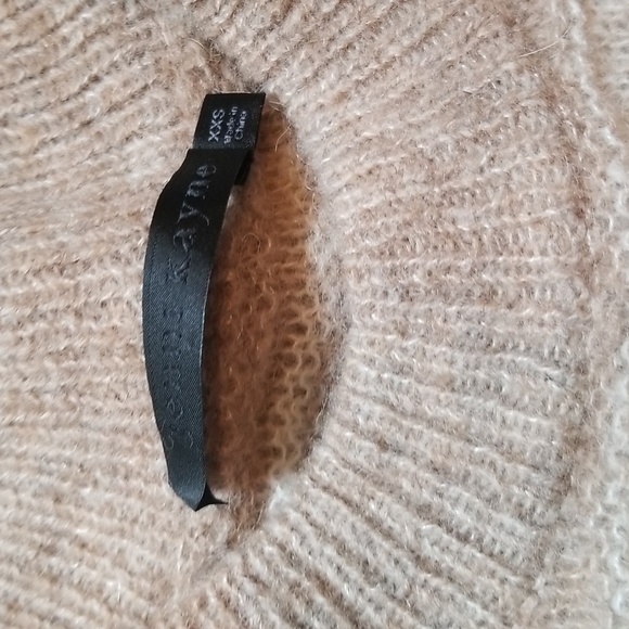 NWOT Jenni Kayne Cocoon Crewneck Sweater Sand Stipe Tan Oversized XXS-Small! - Picture 6 of 13